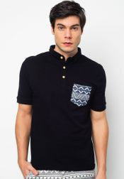 Polo with aztec pocket