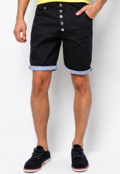 Pinstripe Cuffed Shorts