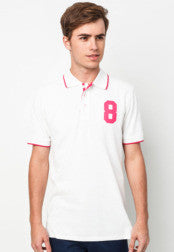 Contrasting Collar Polo Tee