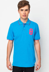 Contrasting Collar Polo Tee