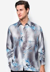 Grey Long Sleeve Batik