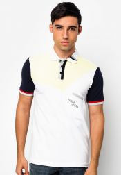 Contrast Sleeves Polo Shirt