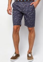 Paisley Print Shorts