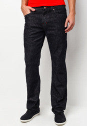 Visible Lining Straight Cut Jeans