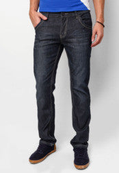 Simple Design Regular Cut Jeans