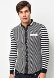 Stripes Cotton Long Sleeve Shirt