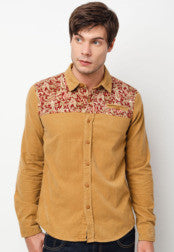 Paisley Panel Long Sleeves Shirt