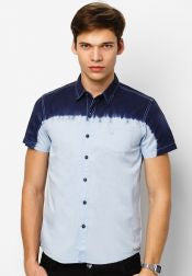 Ombre Short Sleeves Shirt