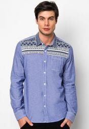 Aztec Print Long Sleeve Shirt