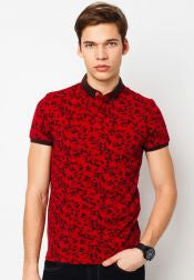 Floral Print Polo Shirt