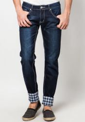 Contrast Stitch Detail Jeans