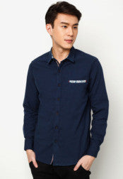 Long Sleeve Shirt With Contrast Placket