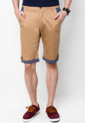 Short Chino With Contrast Turn Up