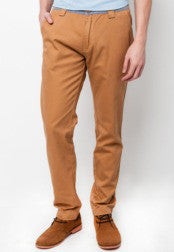 Long Chino With Chambray Waistband