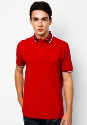 Printed Detail Polo Shirt