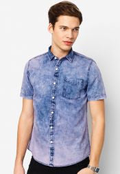 Denim Short Sleeves Shirt