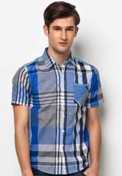 Short Sleeves Shirt With Check Print