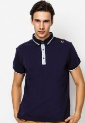 Lyle Collar Tipping Polo Tee