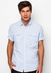 Short Sleeves Collared Shirt